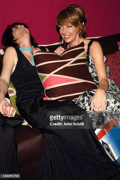 Jane Kaczmarek and Allison Janney during Backstage Creations 2005 Screen Actors Guild Awards - The Talent Retreat - Day 2 at Shrine Auditorium in Los...