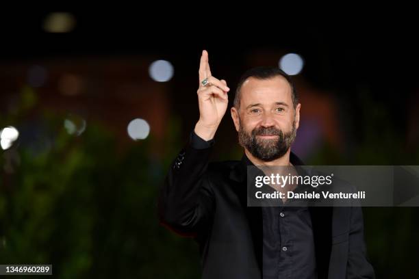 Fabio Volo attends the red carpet of the movie "Benny Benassi - Equilibrio" during the 16th Rome Film Fest 2021 on October 16, 2021 in Rome, Italy.