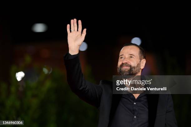 Fabio Volo attends the red carpet of the movie "Benny Benassi - Equilibrio" during the 16th Rome Film Fest 2021 on October 16, 2021 in Rome, Italy.