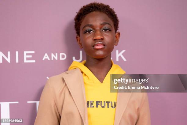 Zaya Wade attends Harlem's Fashion Row x Janie and Jack Los Angeles Fashion presentation at Gracias Madre on October 16, 2021 in West Hollywood,...