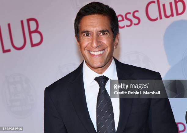 Dr. Sanjay Gupta attends the Los Angeles Press Club's 63rd Annual Journalism Awards Dinner at Millennium Biltmore Hotel Los Angeles on October 16,...