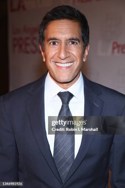 Dr. Sanjay Gupta attends the Los Angeles Press Club's 63rd Annual Journalism Awards Dinner at Millennium Biltmore Hotel Los Angeles on October 16,...