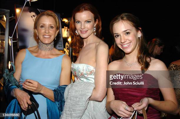 Felicity Huffman, Marcia Cross and Andrea Bowen during Backstage Creations 2005 Screen Actors Guild Awards - The Talent Retreat - Day 2 at Shrine...