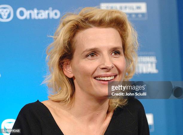 Juliette Binoche during 31st Annual Toronto International Film Festival - "Breaking and Entering" Press Conference at Sutton Place in Toronto,...