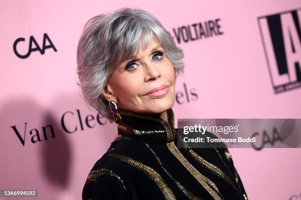 Jane Fonda attends L.A. Dance Project Annual Gala on October 16, 2021 in Los Angeles, California.