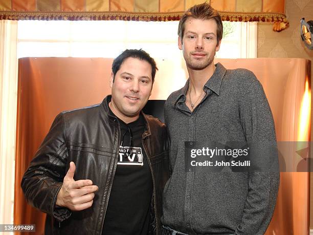 Greg Grunberg and Tom Meyer-Klipsch during HBO Luxury Lounge - Day 1 at Four Seasons Hotel in Beverly Hills, California, United States.