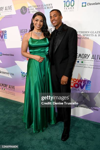 Jordin Sparks and Dana Isaiah attend the 25th annual Keep Memory Alive 'Power of Love Gala' benefit for the Cleveland Clinic Lou Ruvo Center for...