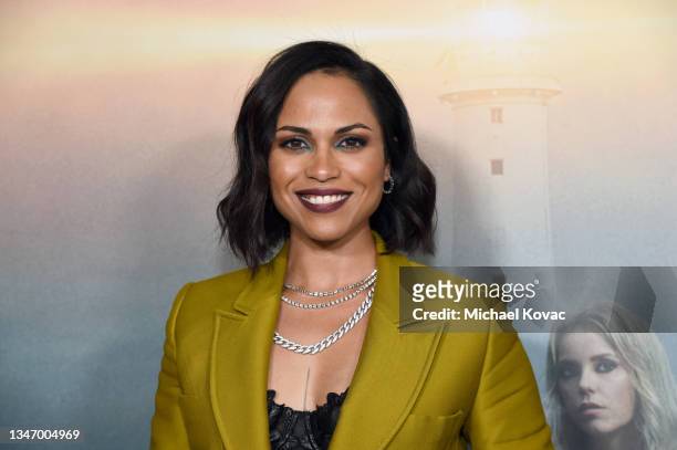 Monica Raymund attends the 'Hightown' season 2 Los Angeles premiere event at Pacific Design Center on October 16, 2021 in West Hollywood, California.