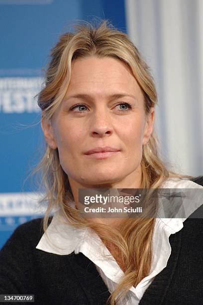 Robin Wright Penn during 31st Annual Toronto International Film Festival - "Breaking and Entering" Press Conference at Sutton Place in Toronto,...