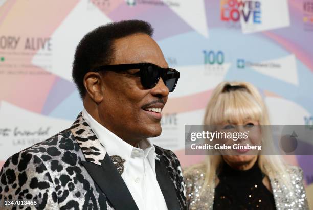 Singer/songwriter and producer Charlie Wilson is interviewed as his wife, songwriter Mahin Wilson, looks on during the 25th annual Keep Memory Alive...