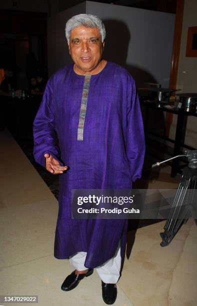 Javed Akhtar attends the Kapil Sibal's book launch 'My World Within' on March 17, 2012 in Mumbai, India