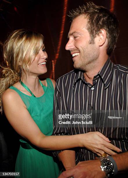 Bonnie Somerville and Michael Vartan during Entertainment Weekly Magazine 4th Annual Pre-Emmy Party - Inside at Republic in Los Angeles, California,...