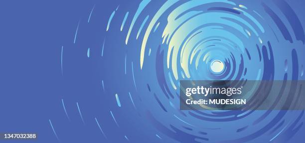 water ripple top view template - fractal stock illustrations