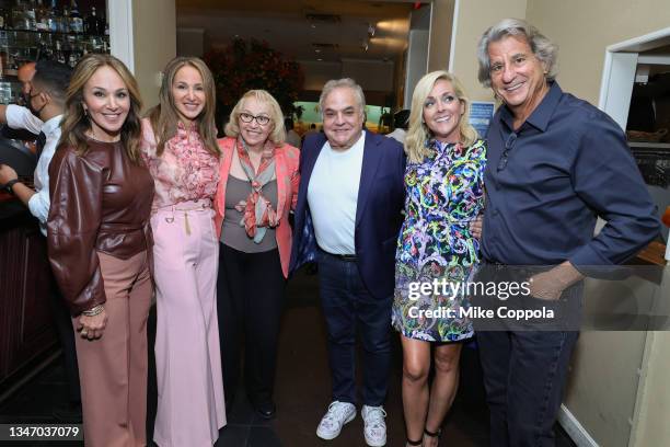 Rosanna Scotto, Elaina Scotto, Marion Scotto, Lee Schrager, Jane Krakowski, and David Rockwell pose for a picture during the Food Network & Cooking...