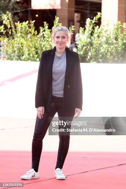 Director Amanda Sthers attends the photocall of the movie "Promises" during the 16th Rome Film Fest 2021 on October 17, 2021 in Rome, Italy.