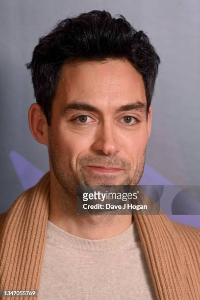 Alex Hassell attends "The Tragedy Of Macbeth" press conference during the 65th BFI London Film Festival at The Mayfair Hotel on October 17, 2021 in...