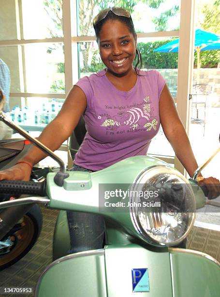 Shar Jackson at Vespa during Melanie Segal's Platinum Luxury Gifting Suite in Celebration of the 58th Annual Emmys and the 2006 MTV VMAs - Day 1 at...