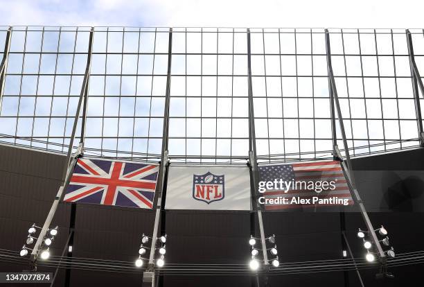 General view during the NFL London 2021 match between Miami Dolphins and Jacksonville Jaguars at Tottenham Hotspur Stadium on October 17, 2021 in...