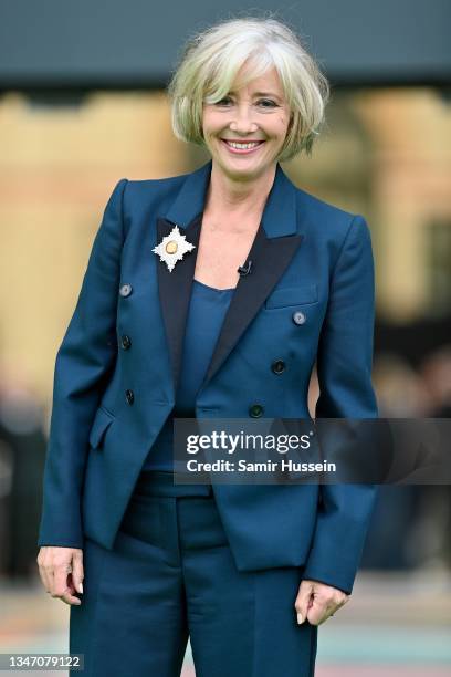 Emma Thompson attends the Earthshot Prize 2021 at Alexandra Palace on October 17, 2021 in London, England.