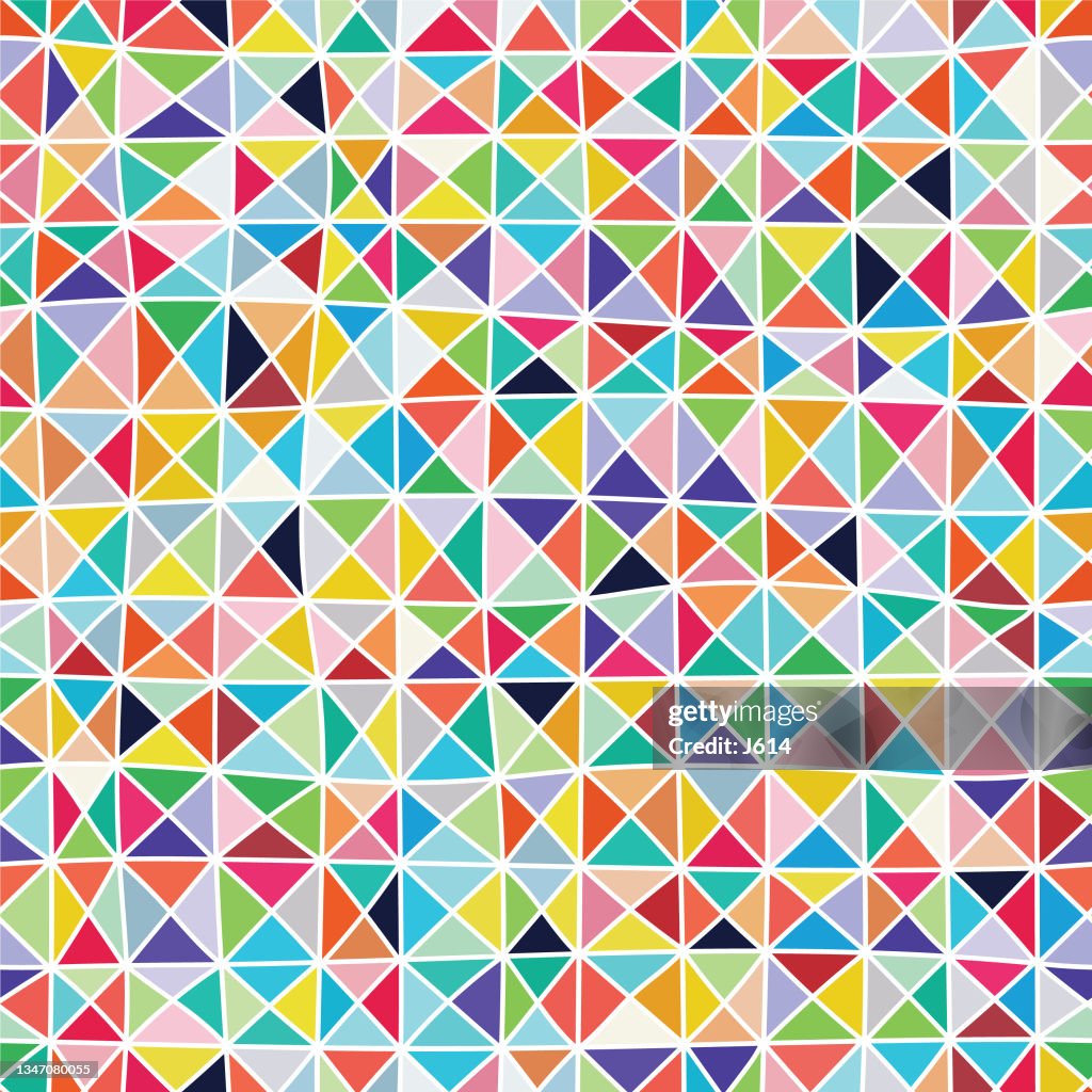 Hand drawn triangles seamless pattern