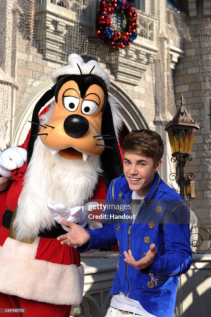 Justin Bieber Tapes Disney Parks Christmas Day Parade TV Special