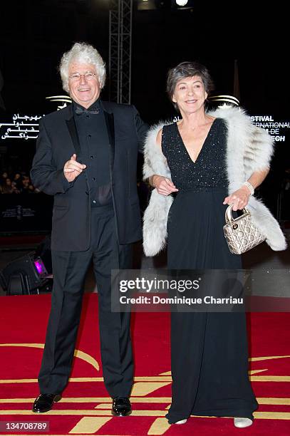 Jean-Jacques Annaud and his wife Laurence attend the 'Black Gold' Premiere during Marrakech International Film Festival 2011 on December 3, 2011 in...