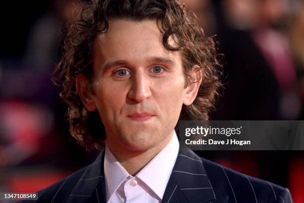 Harry Melling attends "The Tragedy Of Macbeth" European Premiere during the 65th BFI London Film Festival at The Royal Festival Hall on October 17,...