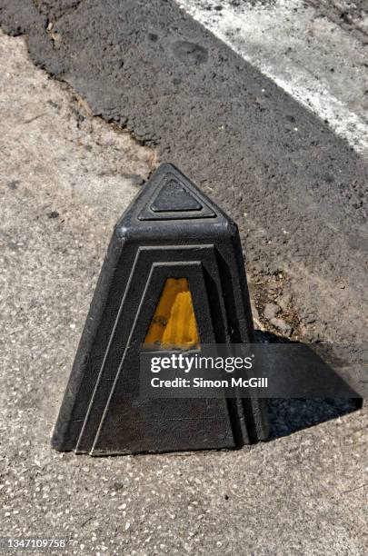 Triangular Pavement 44 Triangular Safety Reflector Stock Photos, High-Res Pictures, and ...