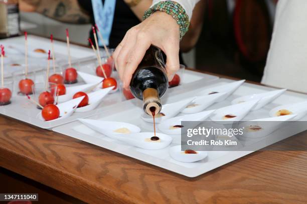 View of Balsamic Vinegar of Modena at the Grand Tasting featuring Culinary Demonstrations presented by Liebherr Appliances during Food Network &...