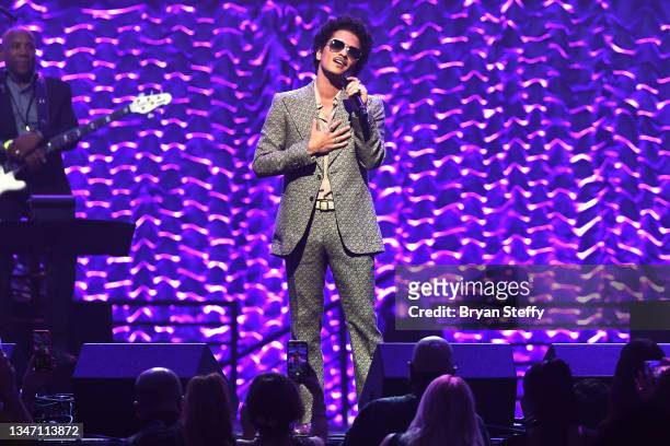 Bruno Mars performs onstage during the 25th annual Keep Memory Alive 'Power of Love Gala' benefit for the Cleveland Clinic Lou Ruvo Center for Brain...