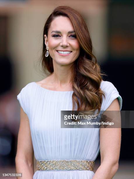 Catherine, Duchess of Cambridge attends the Earthshot Prize 2021 at Alexandra Palace on October 17, 2021 in London, England. The Earthshot Prize,...