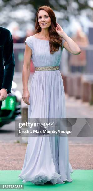 Catherine, Duchess of Cambridge attends the Earthshot Prize 2021 at Alexandra Palace on October 17, 2021 in London, England. The Earthshot Prize,...