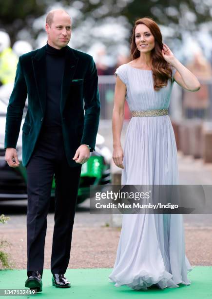 Prince William, Duke of Cambridge and Catherine, Duchess of Cambridge attend the Earthshot Prize 2021 at Alexandra Palace on October 17, 2021 in...