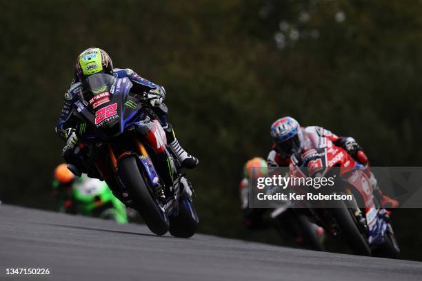 Jason O'Halloran of Australia and McAMS Yamaha rides during the British Superbike Championship at Brands Hatch on October 17, 2021 in Longfield,...