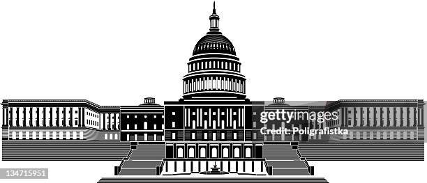 capitol building - senate stock illustrations
