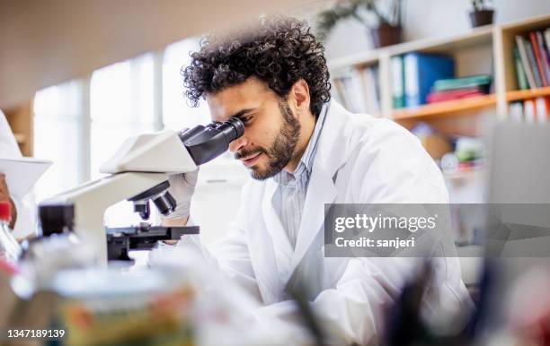 scientist working in the laboratory - arab scientist stock pictures, royalty-free photos & images