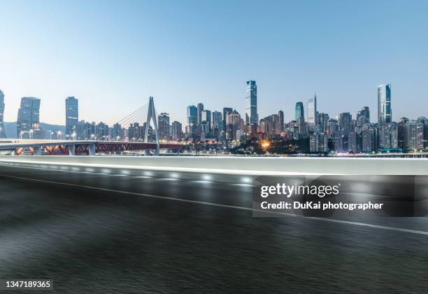 chongqing  city road - cable stayed bridge stock pictures, royalty-free photos & images