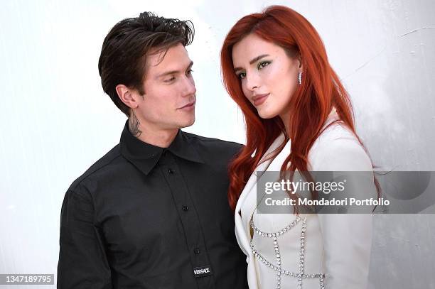 Singers Bella Thorne, Benjamin Mascolo at Rome Film Fest 2021. Time is up photocall. Rome , September 16th, 2021