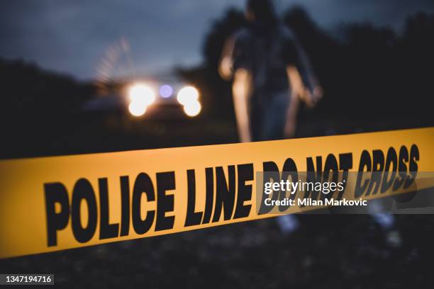 forensic science - cena do crime imagens e fotografias de stock