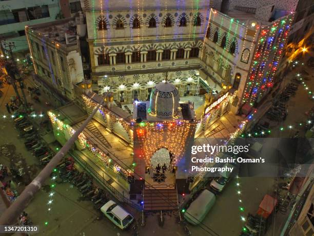 milad-un-nabi celebration - pakistan skyline stock pictures, royalty-free photos & images