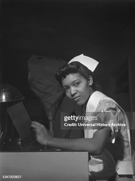 Miss Lydia Monroe, Student Nurse from Ringold, Louisiana, Provident Hospital, Chicago, Illinois, USA, Jack Delano, U.S. Office of War Information,...