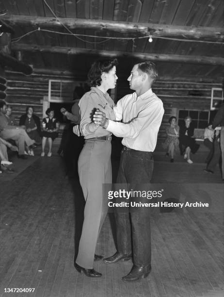Cowboy and Cowgirl Dancing on Saturday Night, Marion Post Wolcott, U.S. Farm Security Administration, August 1941.