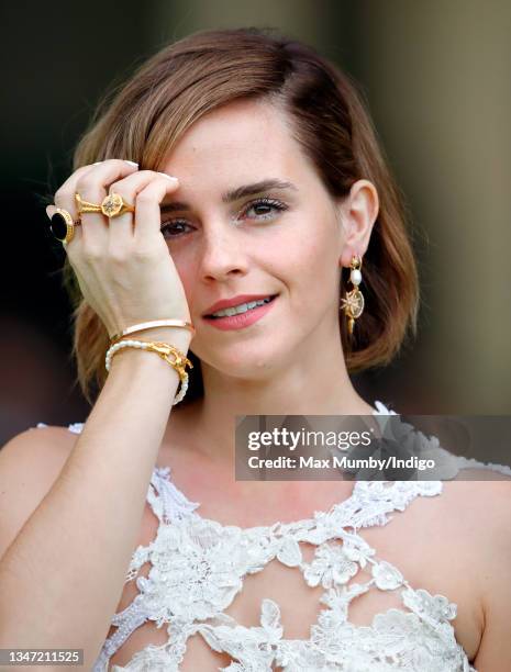 Emma Watson attends the Earthshot Prize 2021 at Alexandra Palace on October 17, 2021 in London, England. The Earthshot Prize, created by Prince...