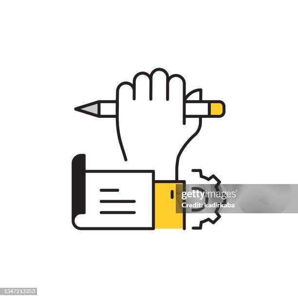 development editable stroke line icon - programming team stock illustrations