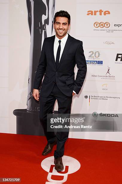 Actor Elyas M'Barek arrives for the 24th European Film Awards 2011 at Tempodrom on December 3, 2011 in Berlin, Germany.