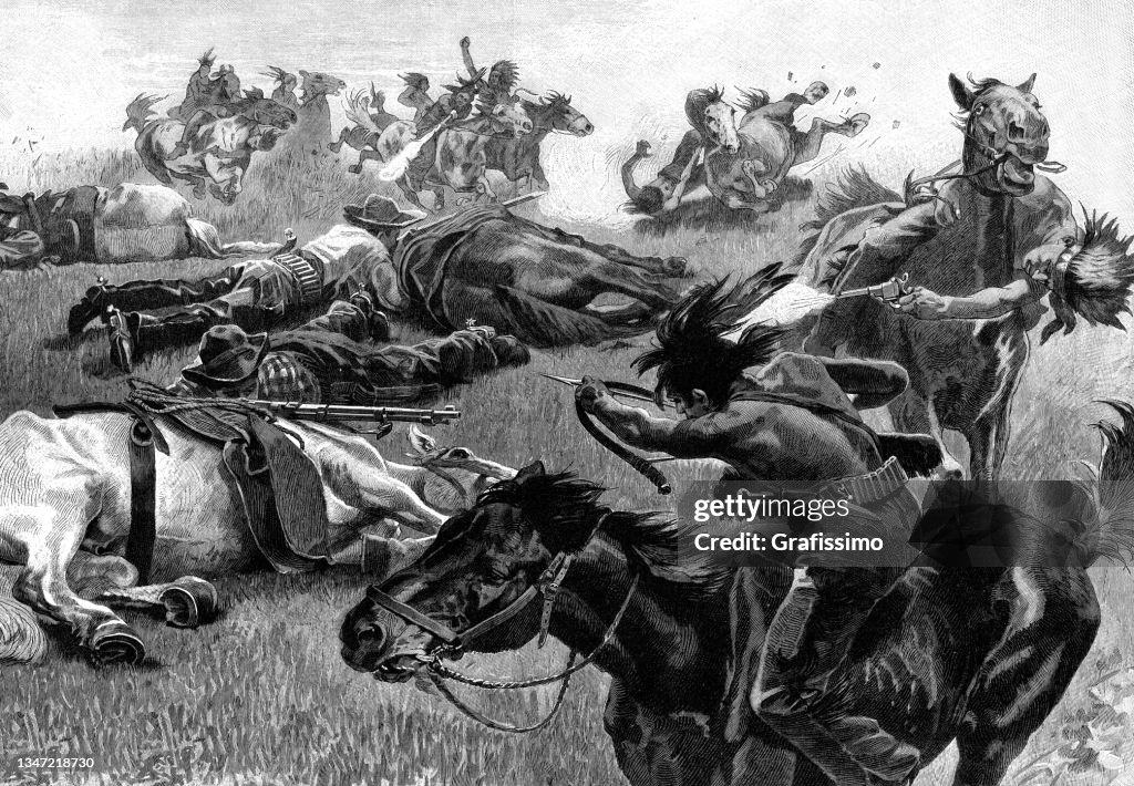 North american tribe attacking settlers 1897