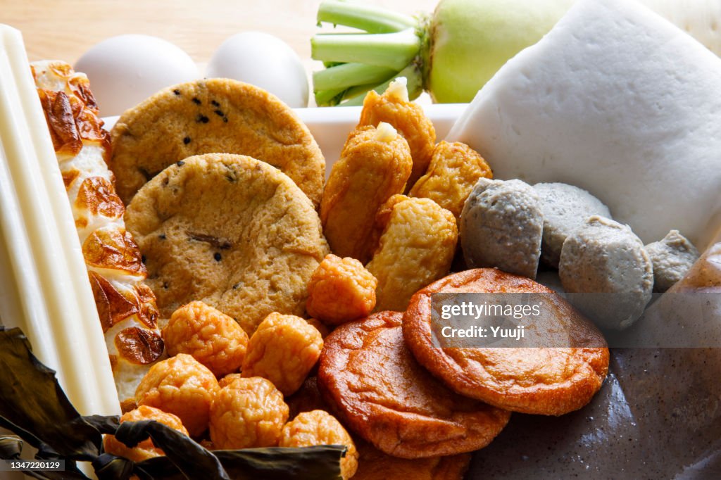 A recipe for oden, a typical Japanese home cooking.