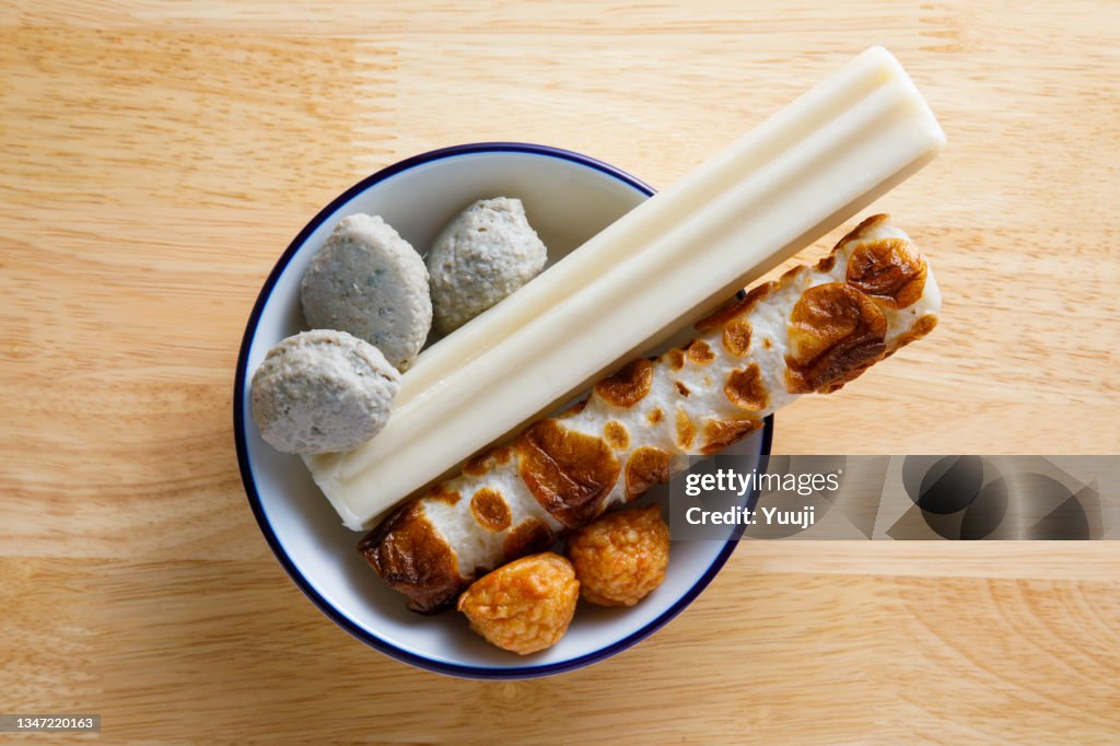 A recipe for oden, a typical Japanese home cooking.