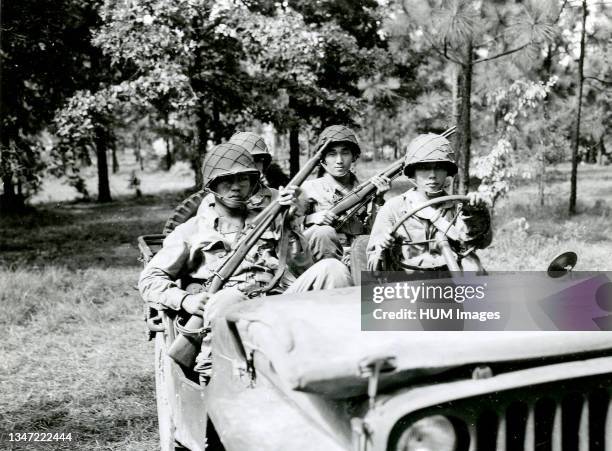 Company F, 2nd Battalion, 442nd Combat Team in France circa .