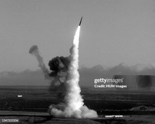 Launch of a Minuteman III intercontinental ballistic missile..